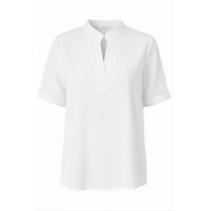 Notch V-Neck Blouse for Effortless Style — View 6 | Clova