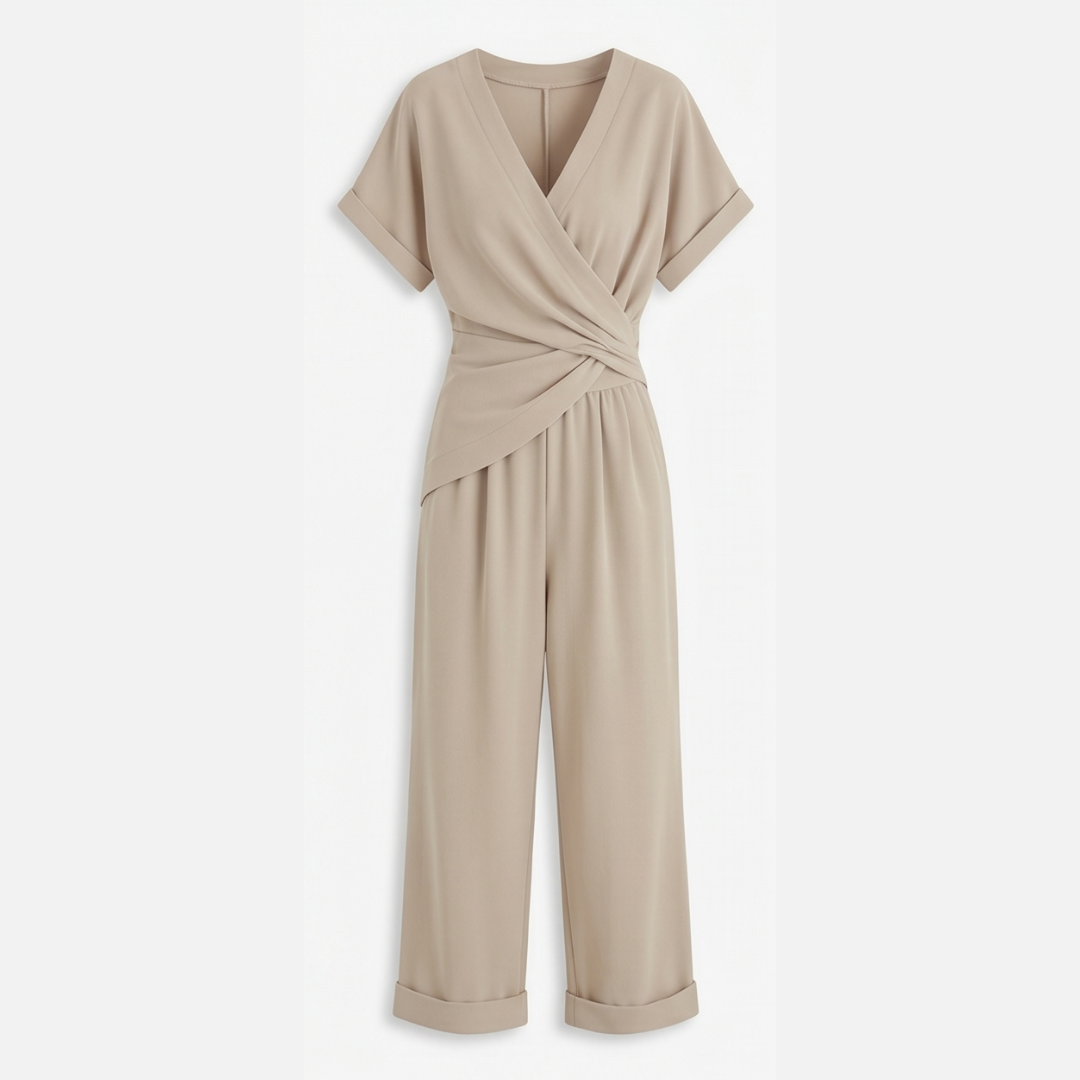 Wrap-Front Two-Piece Set — View 14 | Clova