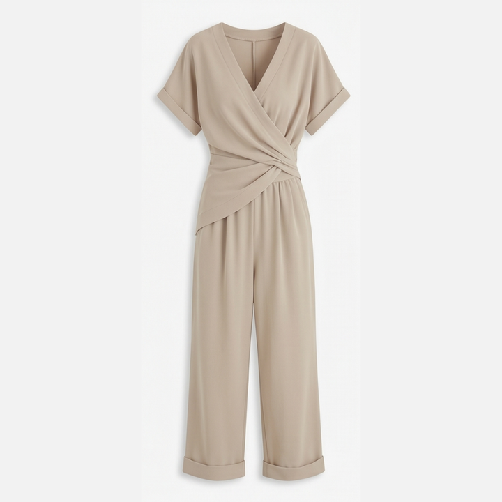 Wrap-Front Two-Piece Set — View 14 | Clova