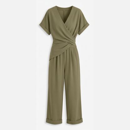 Wrap-Front Two-Piece Set — View 13 | Clova