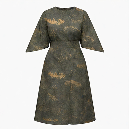 Serenza Vintage Tapestry Midi Dress for Curves — View 12 | Clova