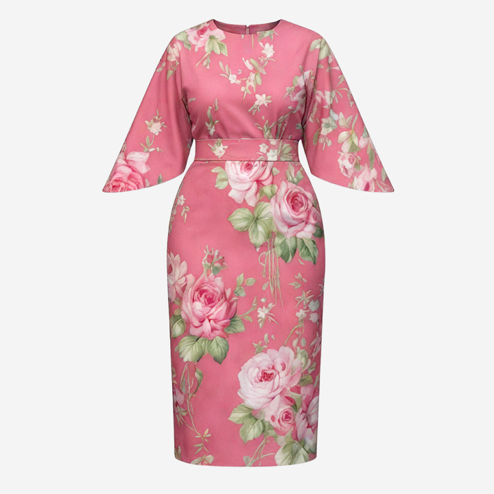 Serenza Vintage Tapestry Midi Dress for Curves — View 13 | Clova