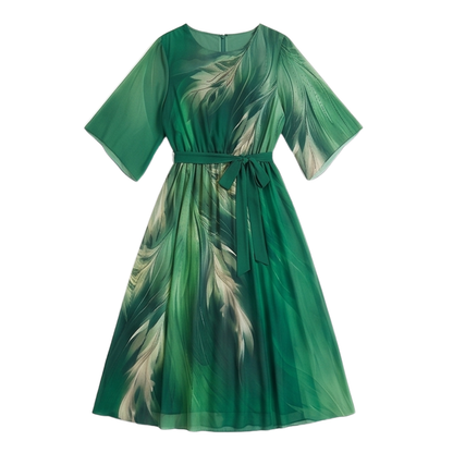 Aurelinea Painted Chiffon Maxi Dress — View 10 | Clova