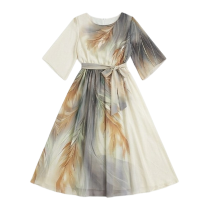 Aurelinea Painted Chiffon Maxi Dress — View 11 | Clova