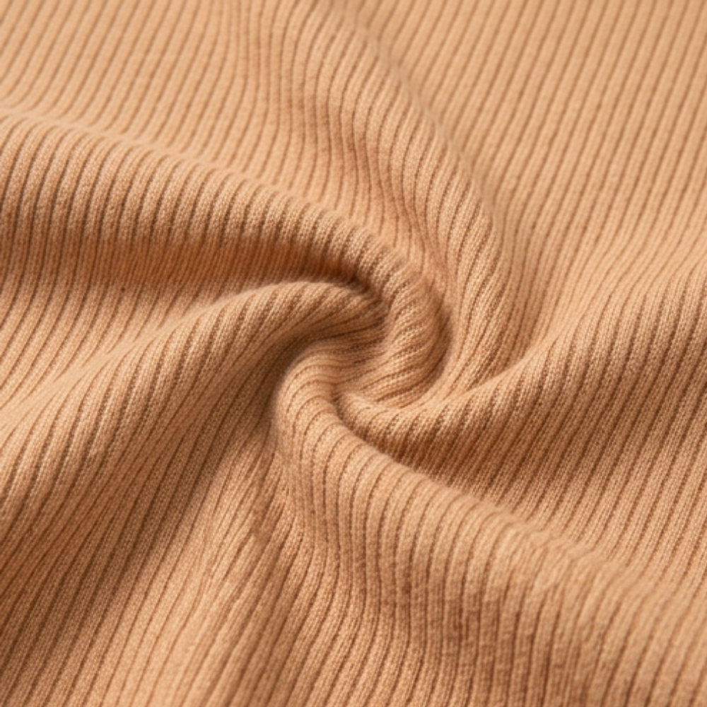 Ribbed V-Neck Top and Midi Skirt Set — View 14 | Clova