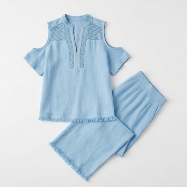 Crochet Linen Vacation Set — View 13 | Clova