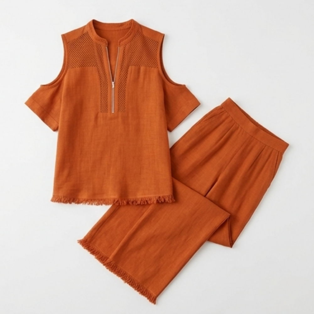 Crochet Linen Vacation Set — View 11 | Clova