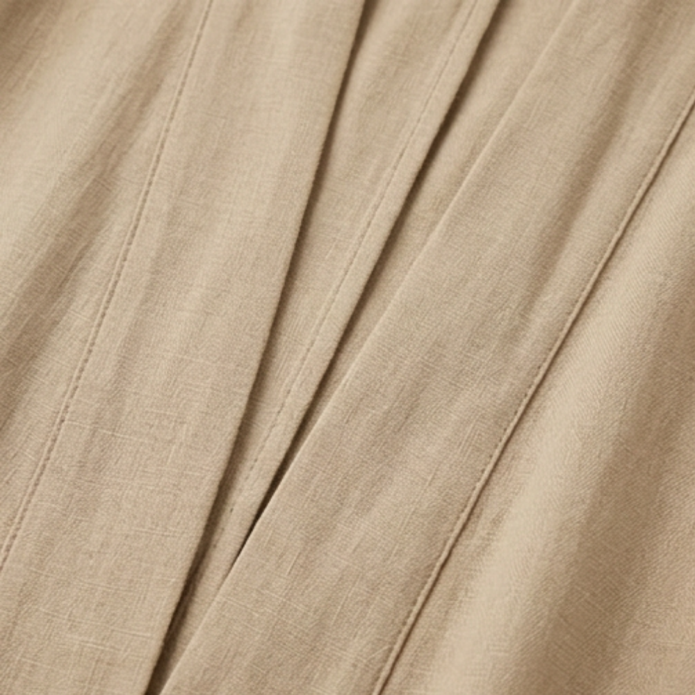 Lunavia Linen Cotton Two Piece Set with Duster — View 7 | Clova