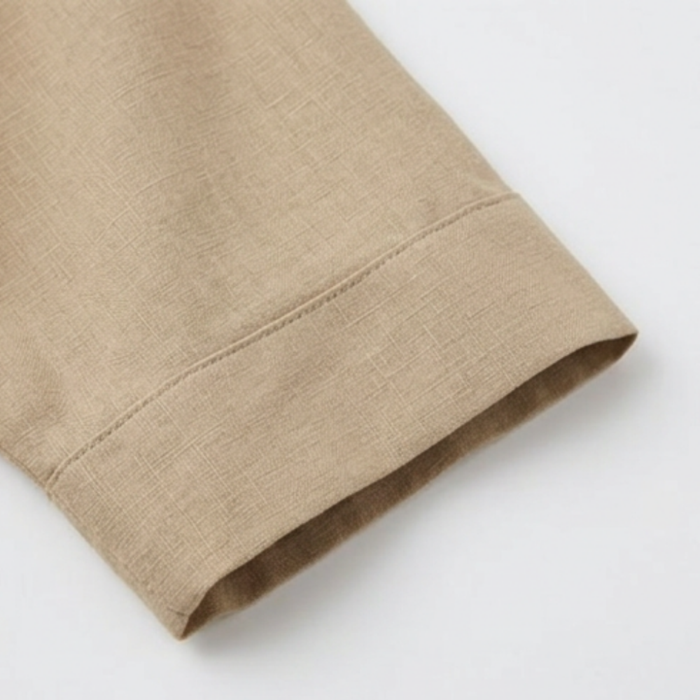 Lunavia Linen Cotton Two Piece Set with Duster — View 8 | Clova