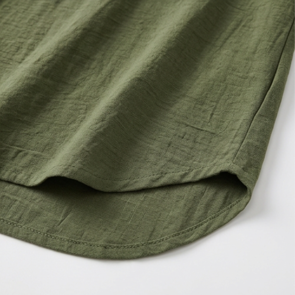 Solenne Soft Drape V-Neck Blouse for Everyday Wear — View 9 | Clova