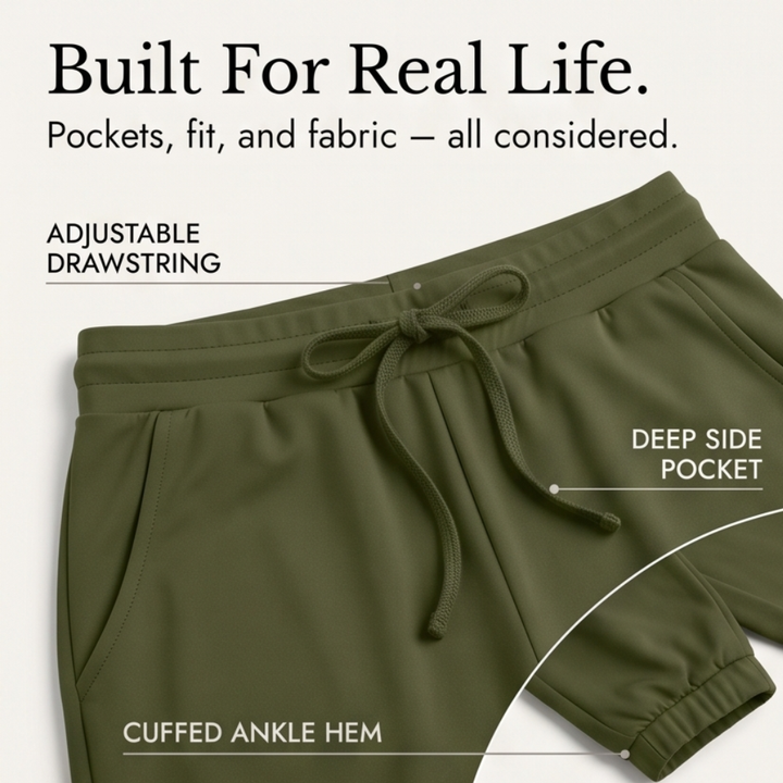 Matching Tee &amp; Jogger Set with Pockets — View 5 | Clova
