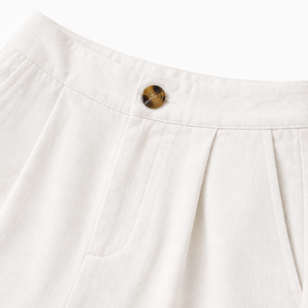 High-Waist Wide-Leg Drape Trousers — View 11 | Clova