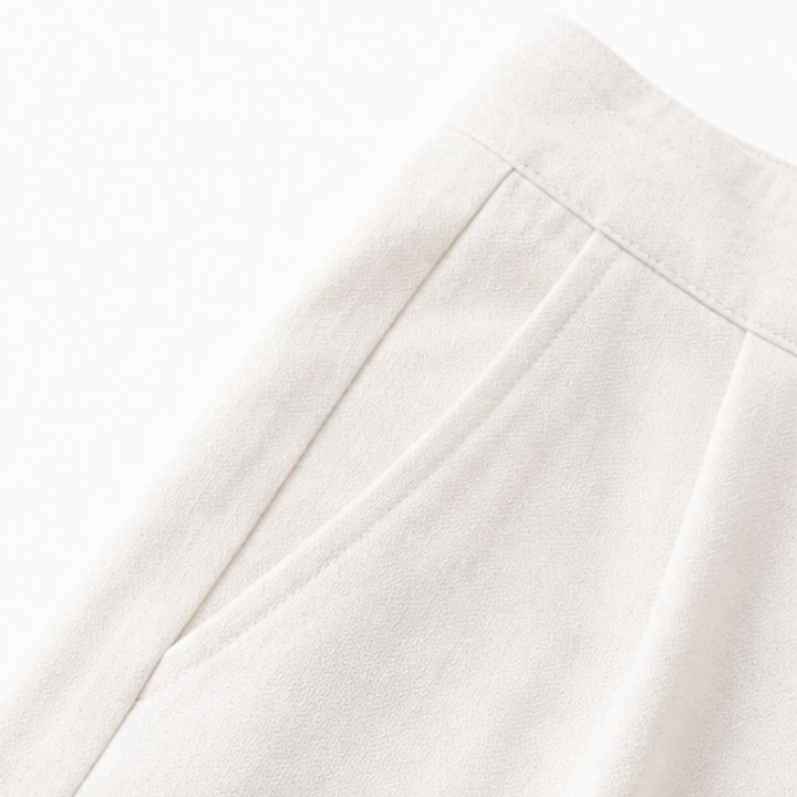 High-Waist Wide-Leg Drape Trousers — View 12 | Clova