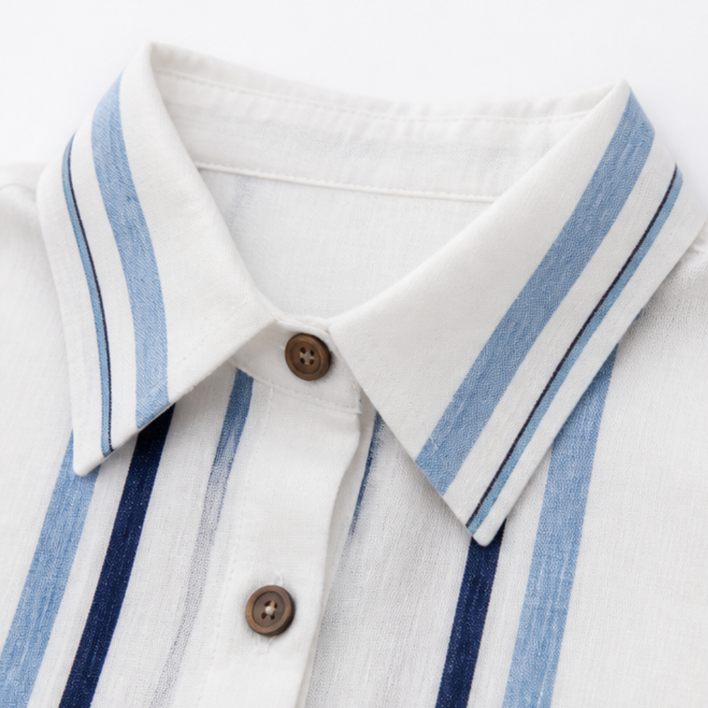 Tara - Coastal Shirt and Shorts Set — View 7 | Clova