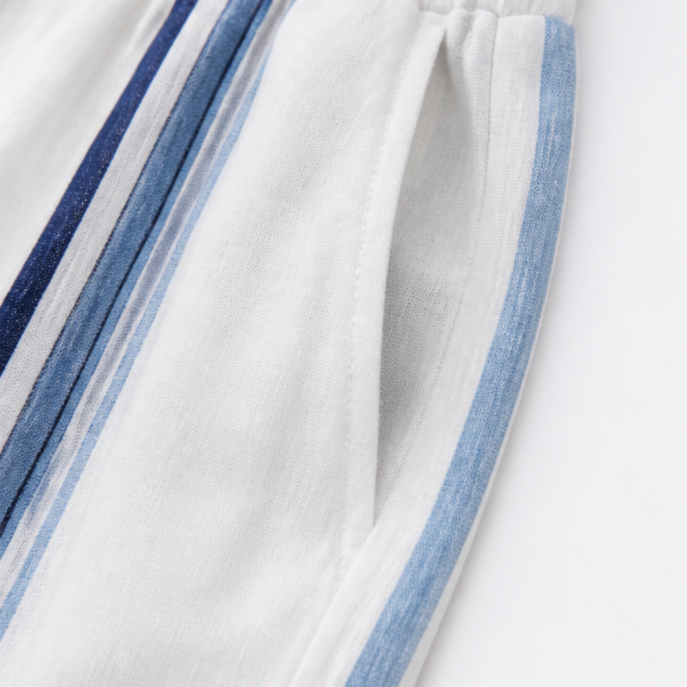 Tara - Coastal Shirt and Shorts Set — View 9 | Clova