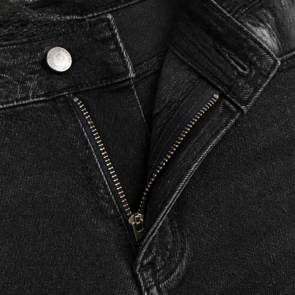 Flattering High-Waist Stretch Denim Capris — View 8 | Clova