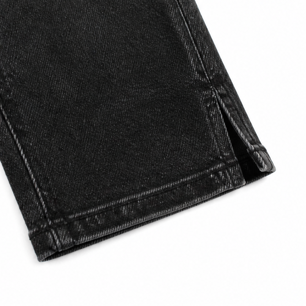 Flattering High-Waist Stretch Denim Capris — View 9 | Clova