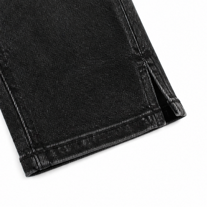 Flattering High-Waist Stretch Denim Capris — View 9 | Clova