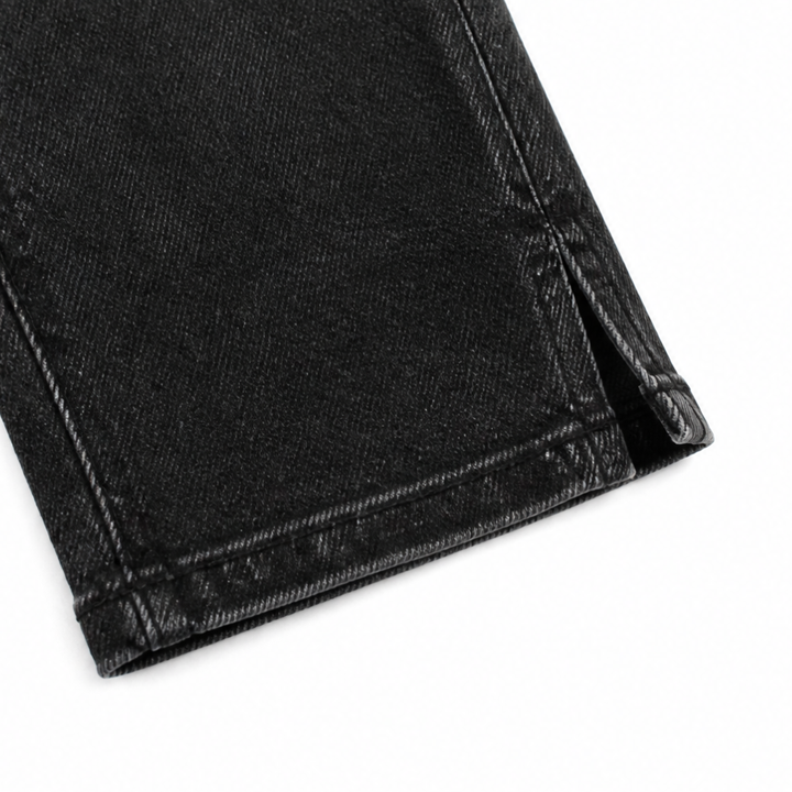 Flattering High-Waist Stretch Denim Capris — View 9 | Clova
