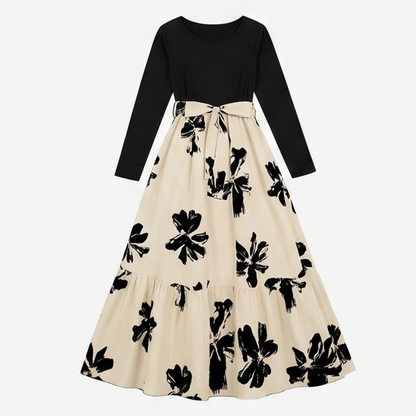 Floral Tie-Waist Maxi Dress — View 11 | Clova