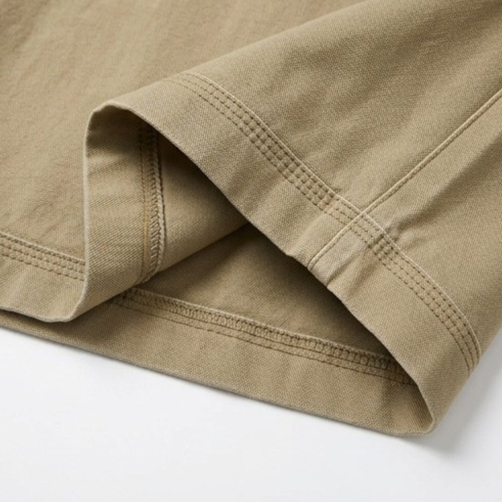 Wide-Leg Cargo Culottes with Asymmetric Hem — View 13 | Clova