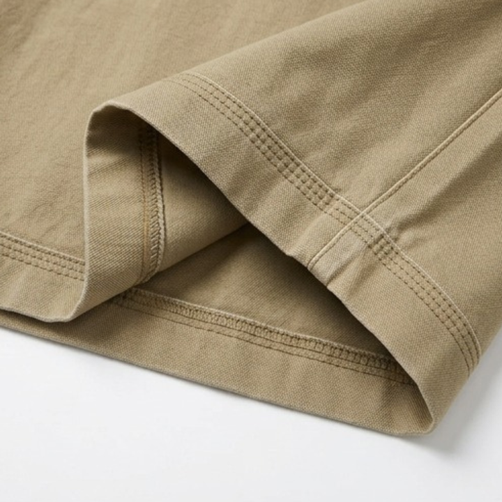 Wide-Leg Cargo Culottes with Asymmetric Hem — View 13 | Clova