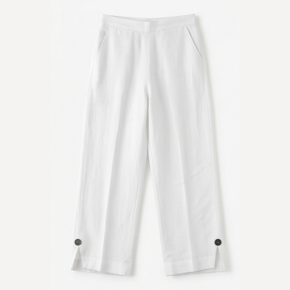 Soft-Stretch Cropped Pants — View 15 | Clova