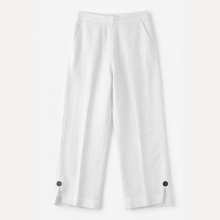 Soft-Stretch Cropped Pants — View 15 | Clova