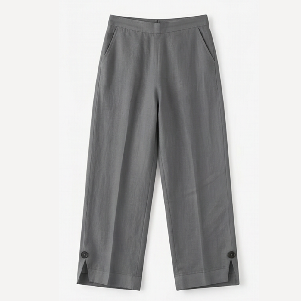 Soft-Stretch Cropped Pants — View 16 | Clova