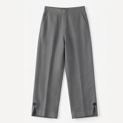 Soft-Stretch Cropped Pants — View 16 | Clova