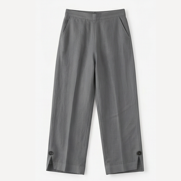 Soft-Stretch Cropped Pants — View 16 | Clova