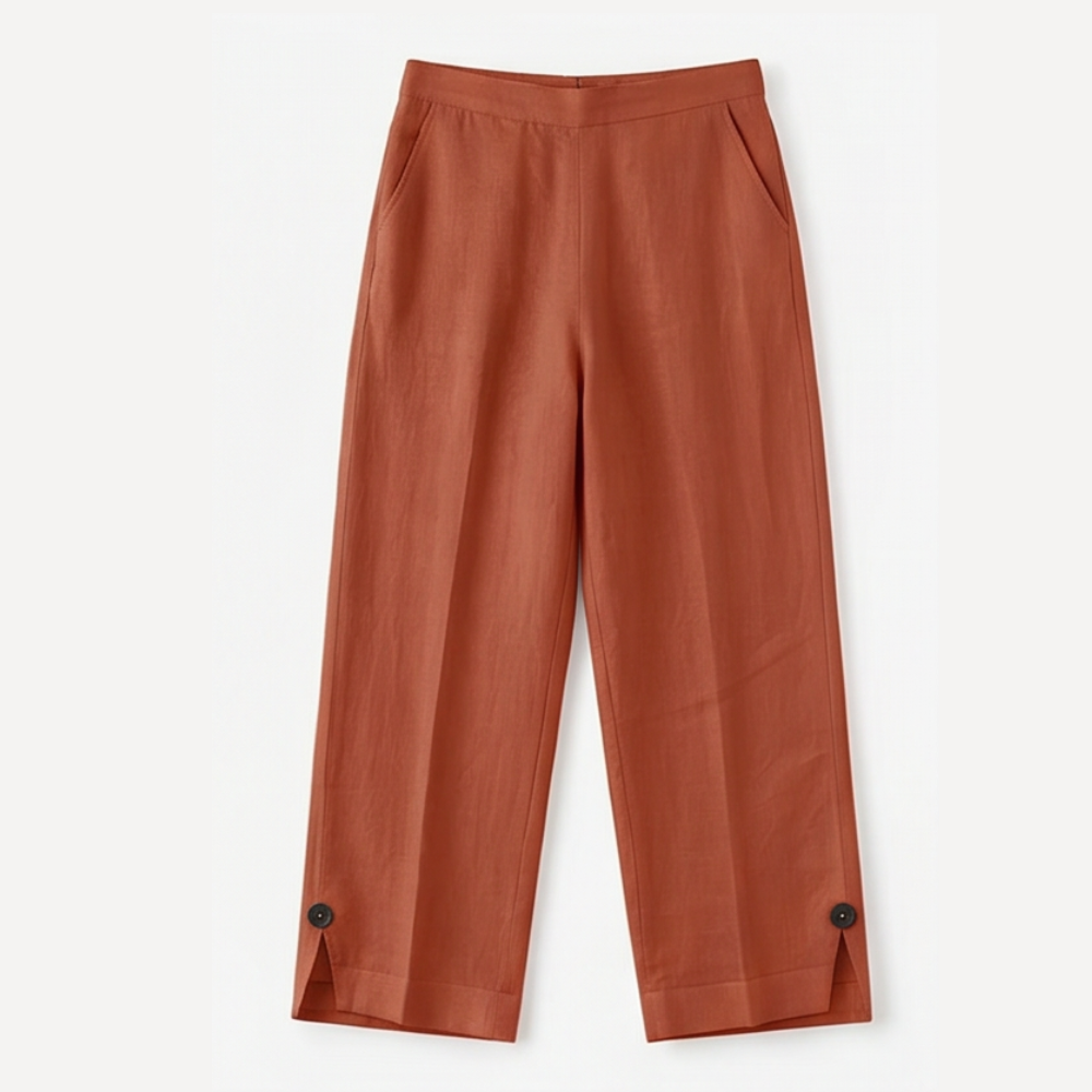 Soft-Stretch Cropped Pants — View 18 | Clova