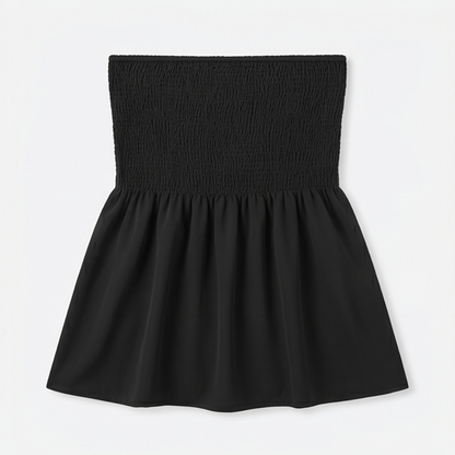 Strapless Smocked Babydoll Top — View 15 | Clova