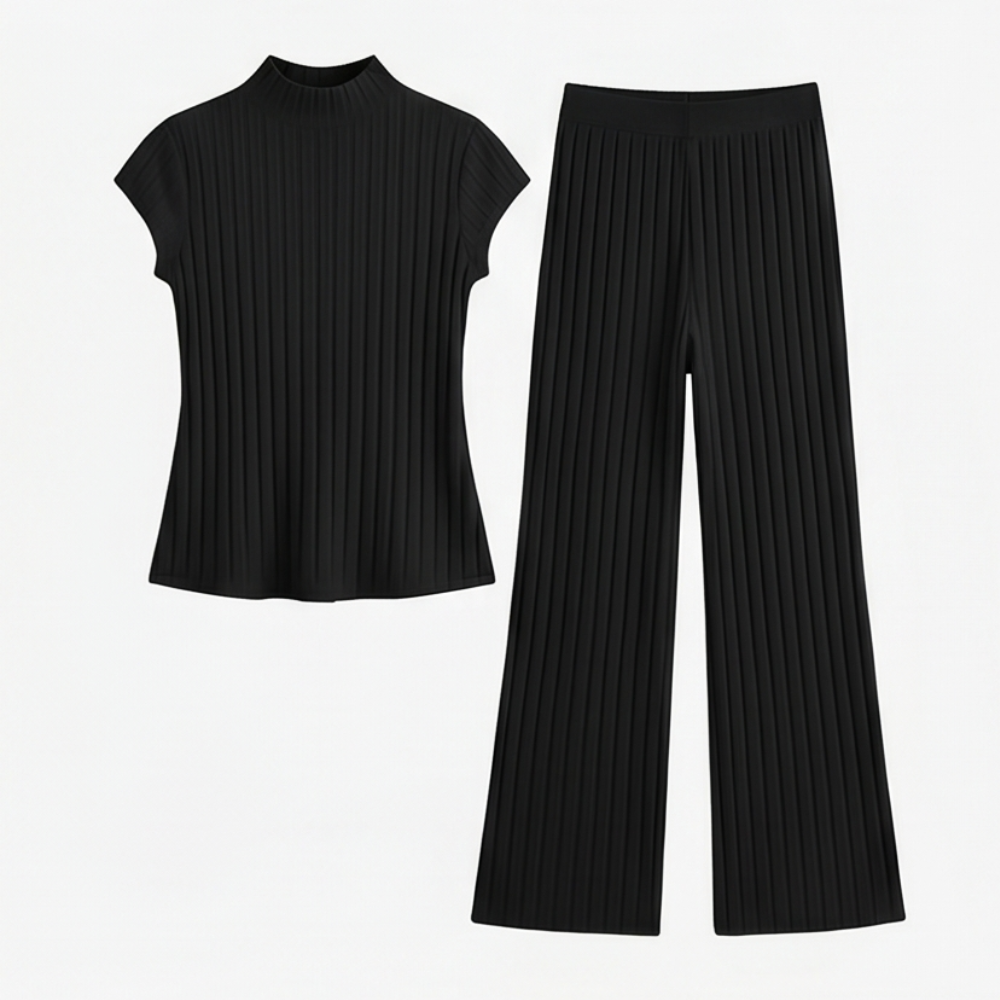 Ribbed Knit Two-Piece Set — View 16 | Clova