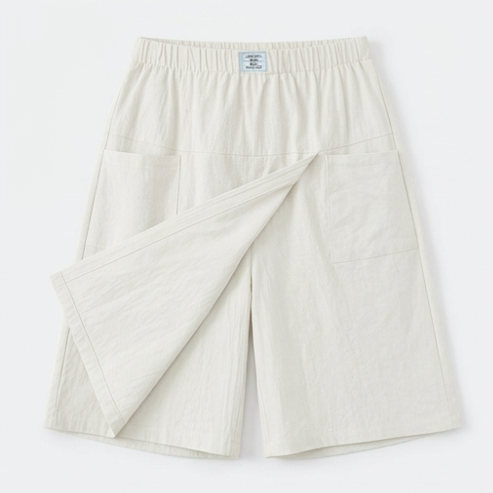 Wrap-Front Skort with Hidden Shorts — View 17 | Clova