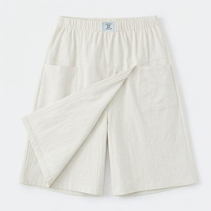Wrap-Front Skort with Hidden Shorts — View 17 | Clova