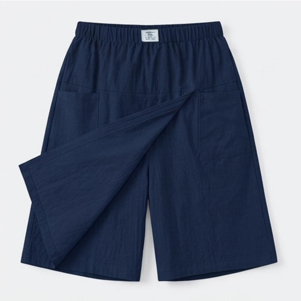 Wrap-Front Skort with Hidden Shorts — View 16 | Clova