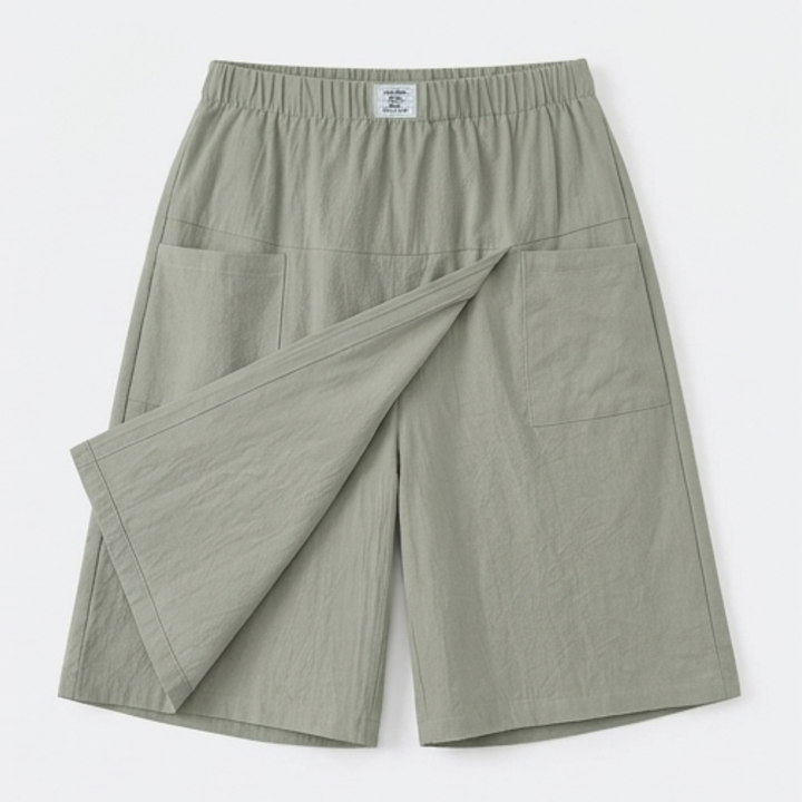 Wrap-Front Skort with Hidden Shorts — View 18 | Clova