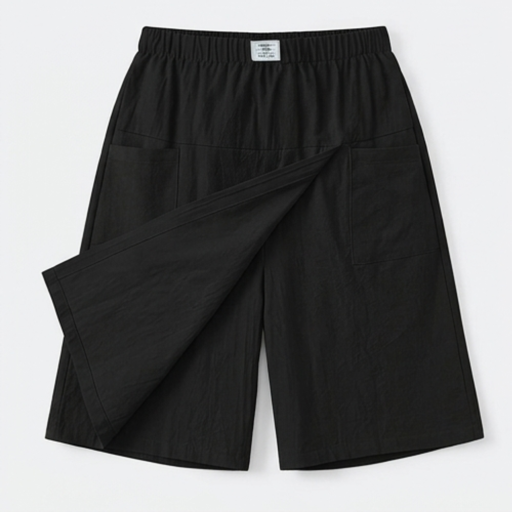 Wrap-Front Skort with Hidden Shorts — View 19 | Clova