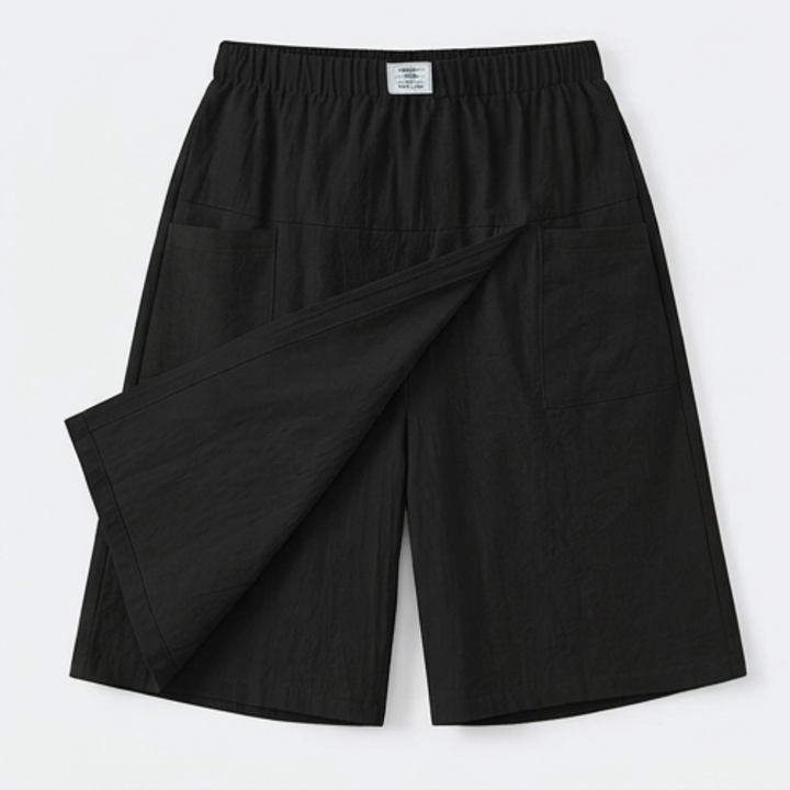 Wrap-Front Skort with Hidden Shorts — View 19 | Clova