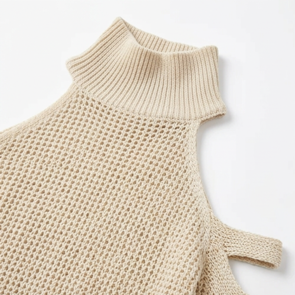 Cold-Shoulder Knit & Wide-Leg Set — View 8 | Clova