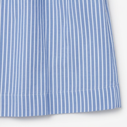 Airy Striped Midi Shirt Dress — View 10 | Clova