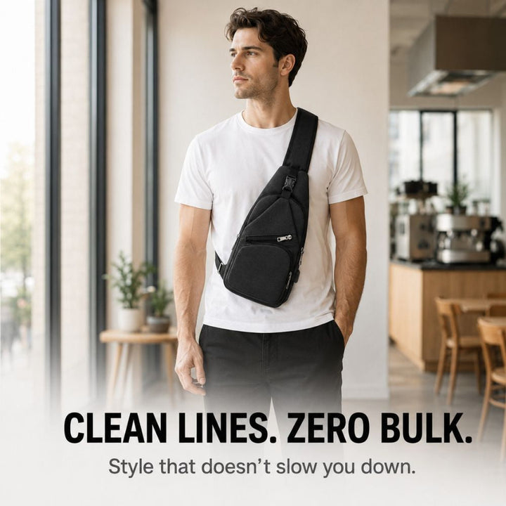 Crossbody Sling Bag with USB Charging Port