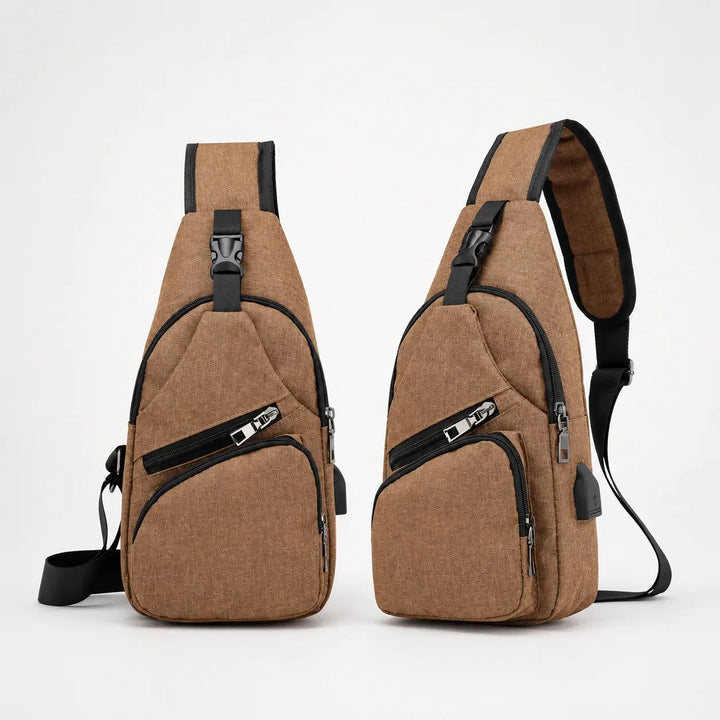 Crossbody Sling Bag with USB Charging Port