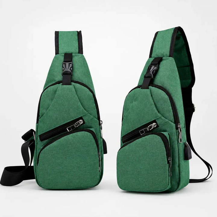 Crossbody Sling Bag with USB Charging Port