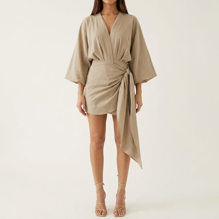 Kimono Sleeve Wrap Dress