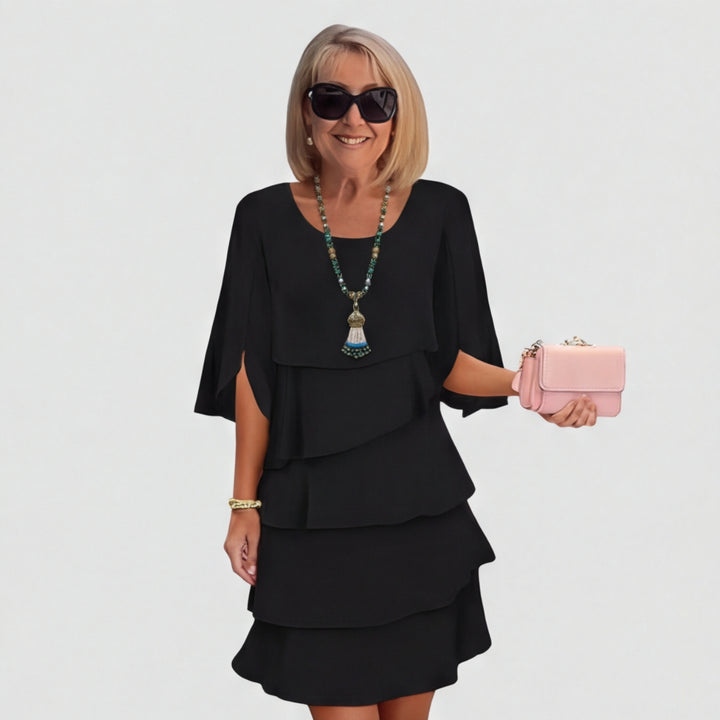 Elegant Layered Ruffle Dress