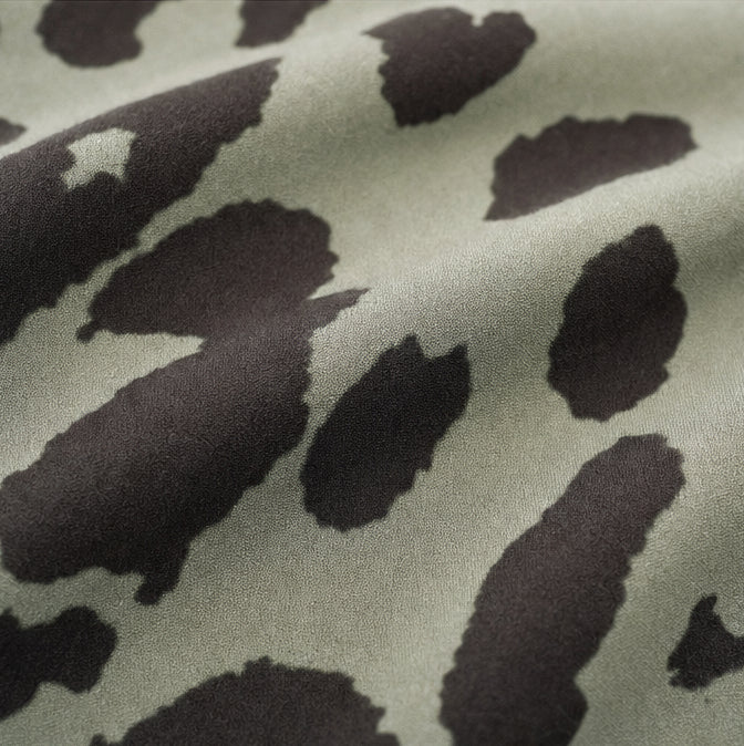 Leopard Print V-Neck Maxi Dress with Pockets, Loose Kaftan Fit, 4 Colors