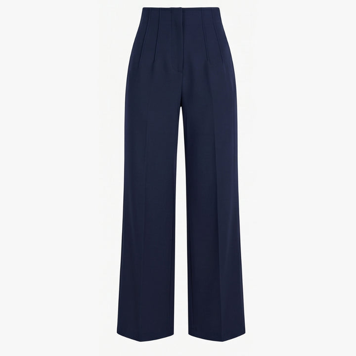 Tailored Pleated Trousers for Elongated Legs