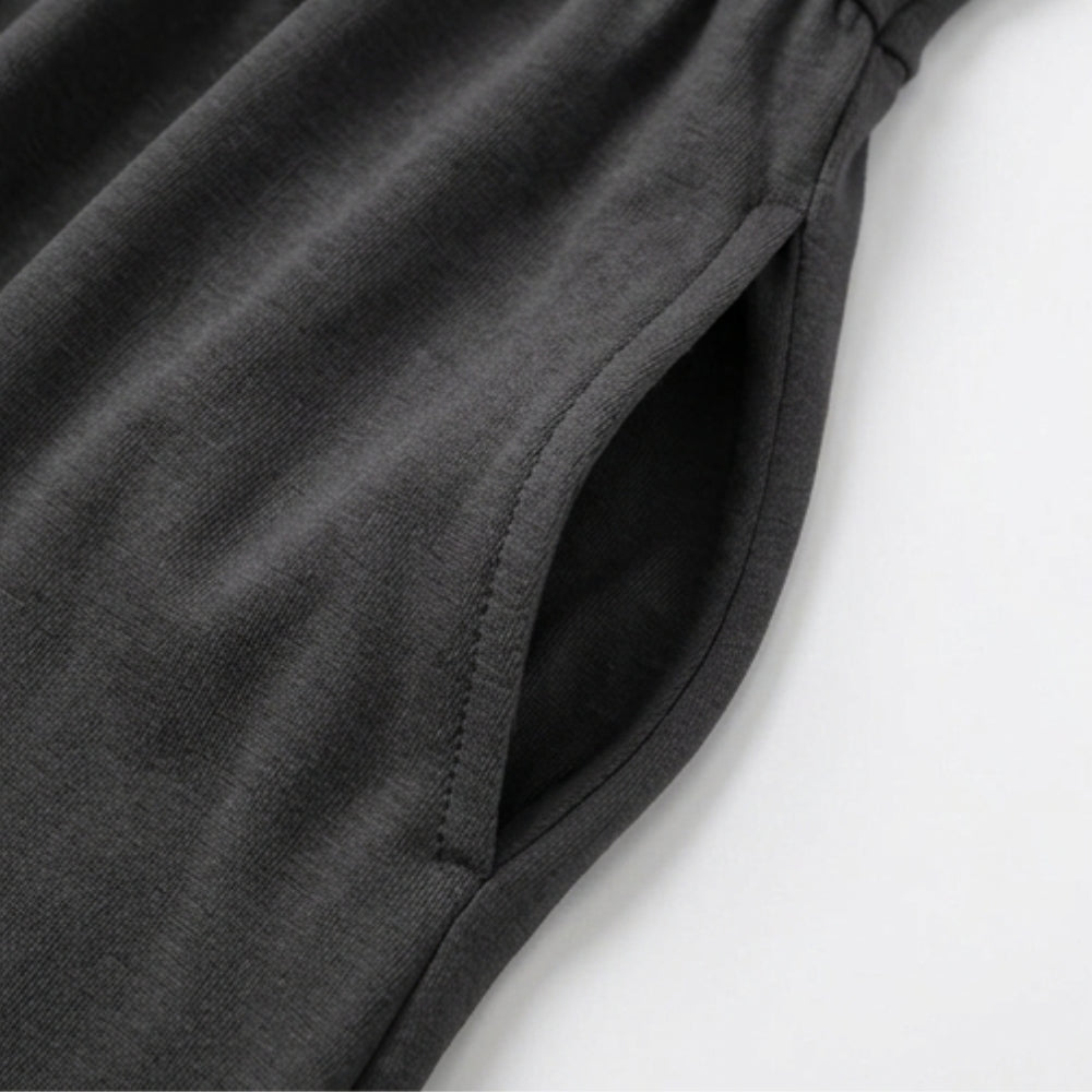 Crossover V-Neck Midi Dress with Pockets